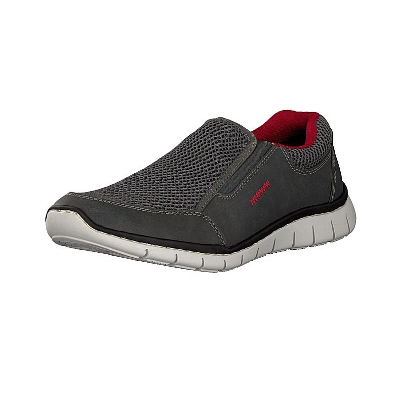 Slip On Rieker B8749-45 Para Homem - Cinzentas